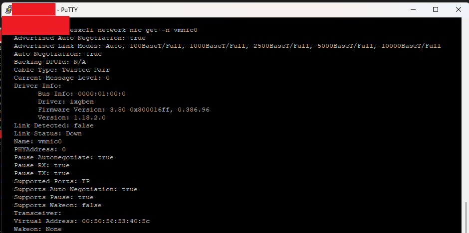 4 [VMware] Verificare Versione dei Driver e Firmware su ESXi