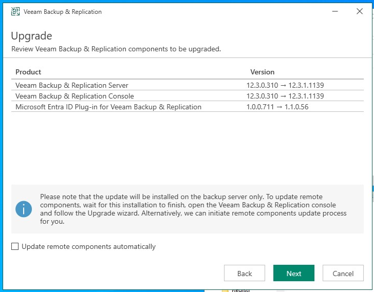 10 [Veeam] Guida Completa all'Aggiornamento di Veeam Backup & Replication - V12