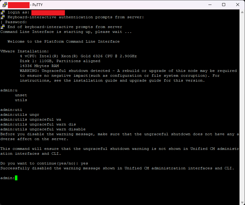 Screenshot-2025-06-03-143711 [Cisco] CUCM e IM&p: Risolvere l’errore "Ungraceful shutdown detected" dopo riavvio forzato