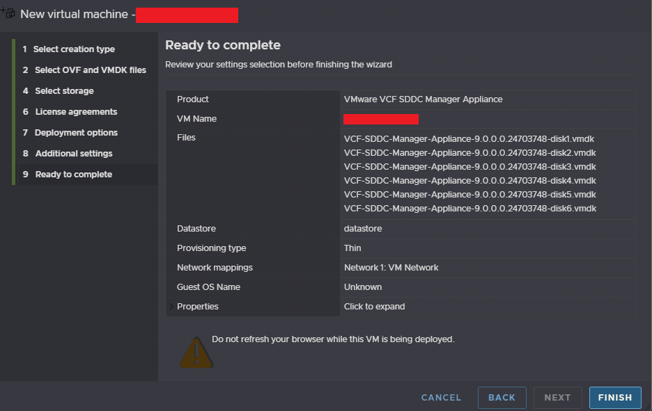 11-1 [VMware] Guida all'installazione di VMware Cloud Foundation 9