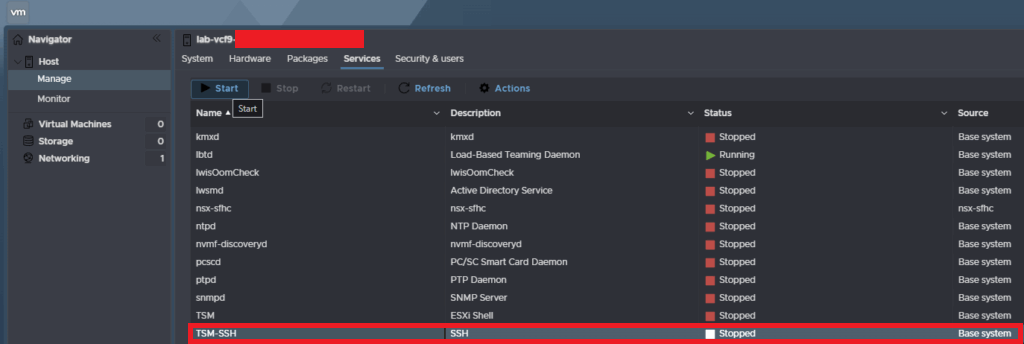 12 [VMware] Configurazione di VMware ESXi 9 dopo l’installazione