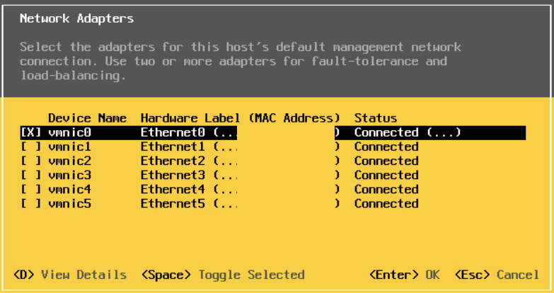 5-1 [VMware] Configurazione di VMware ESXi 9 dopo l’installazione