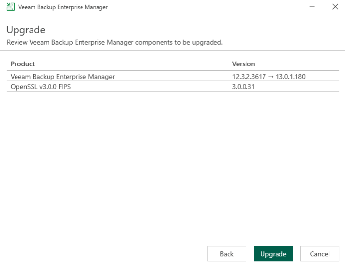 6-3 [Veeam] Come aggiornare Veeam Backup & Replication dalla versione 12 alla versione 13.0.1