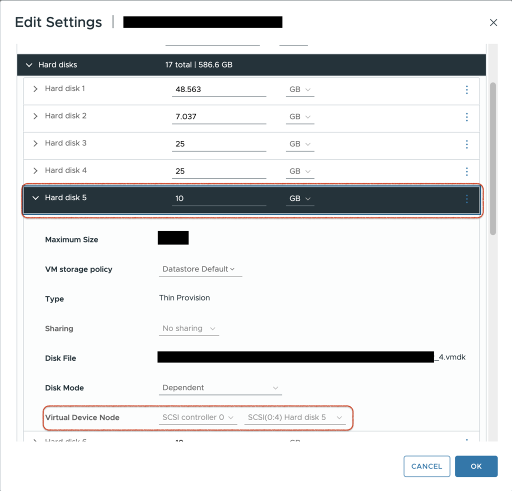 2-1024x982 [VMware] Ridimensionare la partizione /storage/log su vCenter Server