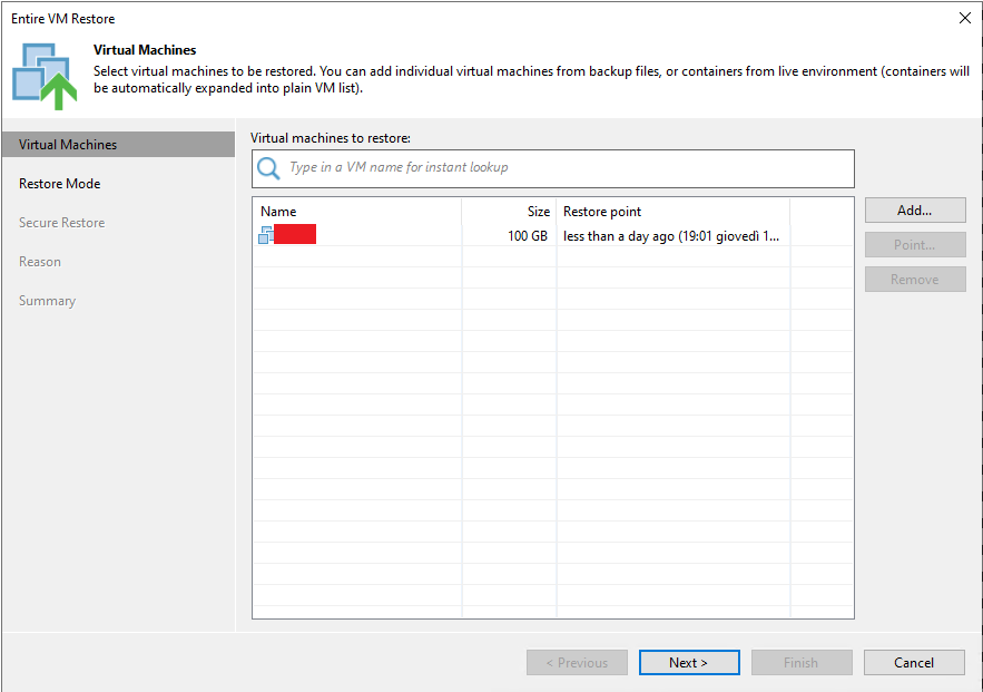 Screenshot-2026-01-16-075535 [Veeam] Come ripristinare una macchina virtuale con Veeam Backup & Replication (Entire VM Restore)
