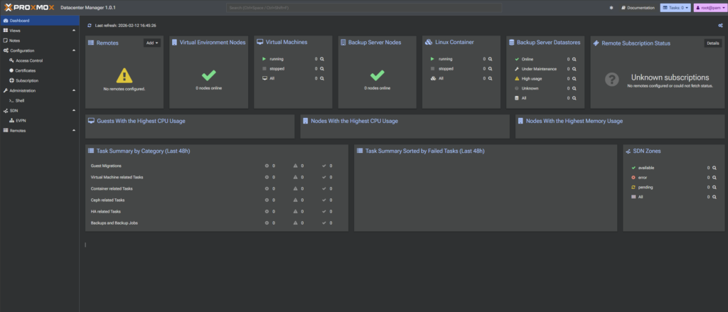 Screenshot-2026-02-12-164534-1024x439 [Proxmox] Installare e configurare Proxmox Datacenter Manager: guida completa